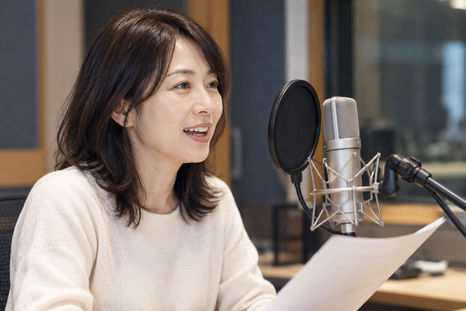 音声合成用の長時間収録